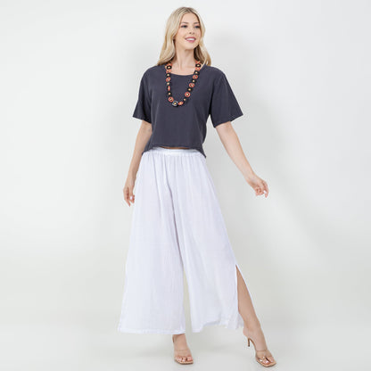 Women’s Cotton Gauze Frill Top