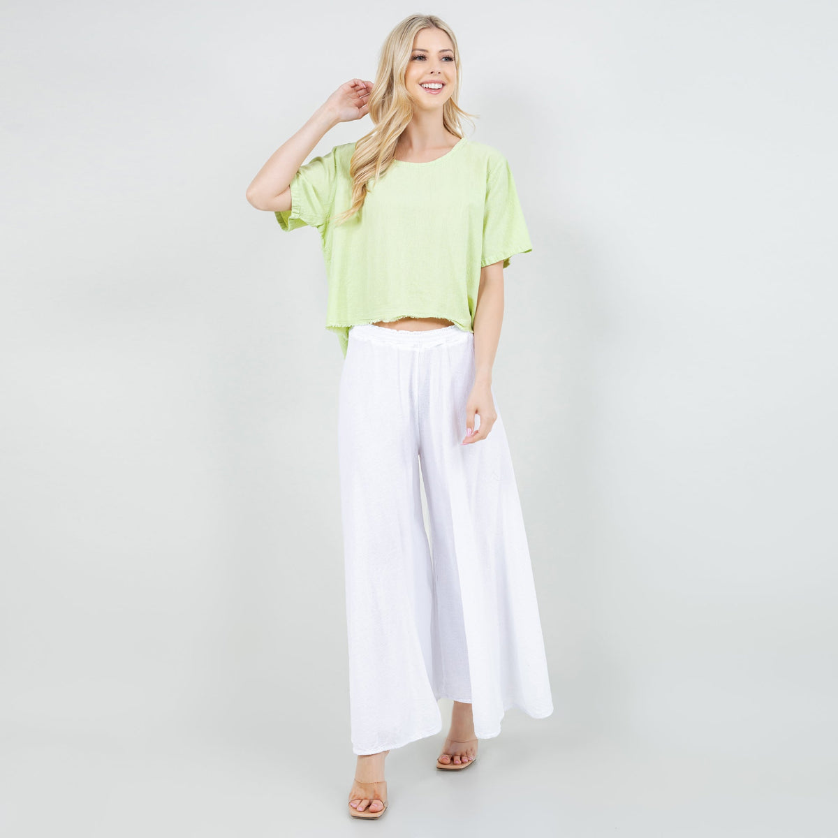 Women’s Cotton Gauze Frill Top