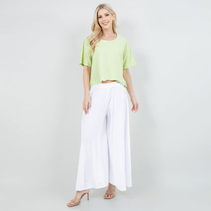 Women’s Cotton Gauze Frill Top