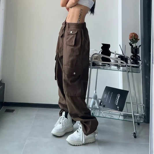 Women’s Vintage Brown Cargo Pants