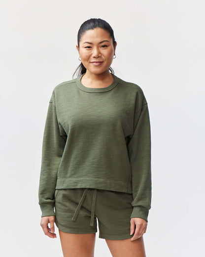 Freasy Garment-Dyed Crewneck Sweatshirt