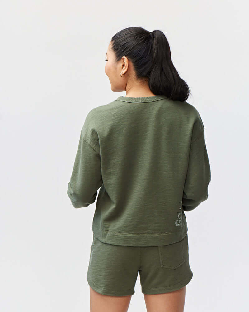 Freasy Garment-Dyed Crewneck Sweatshirt