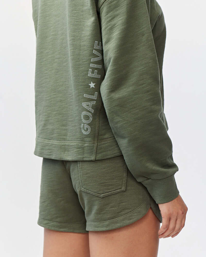 Freasy Garment-Dyed Crewneck Sweatshirt