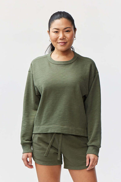 Freasy Garment-Dyed Crewneck Sweatshirt