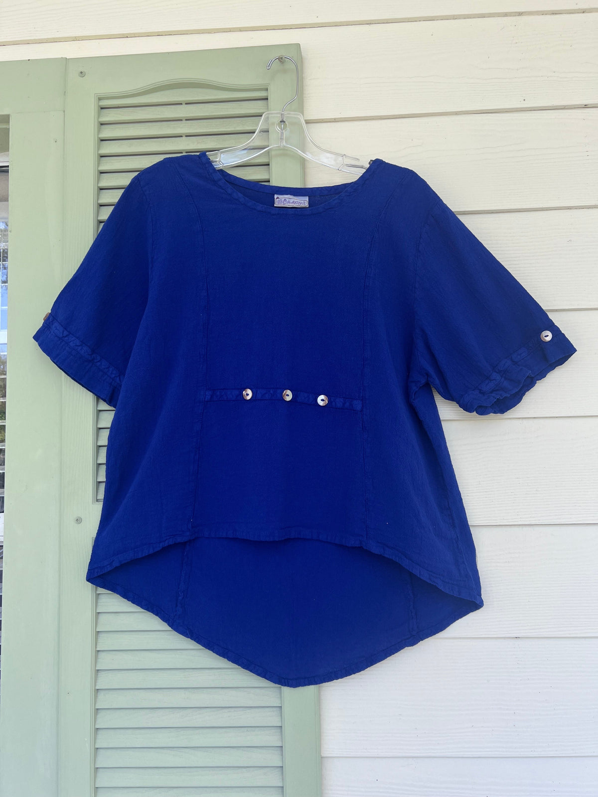 Women’s Cotton Gauze Button Top