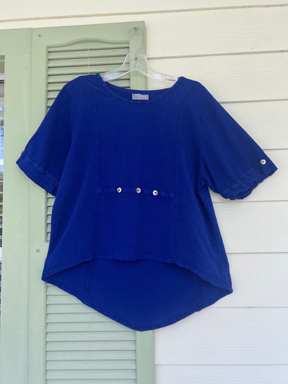 Women’s Cotton Gauze Button Top