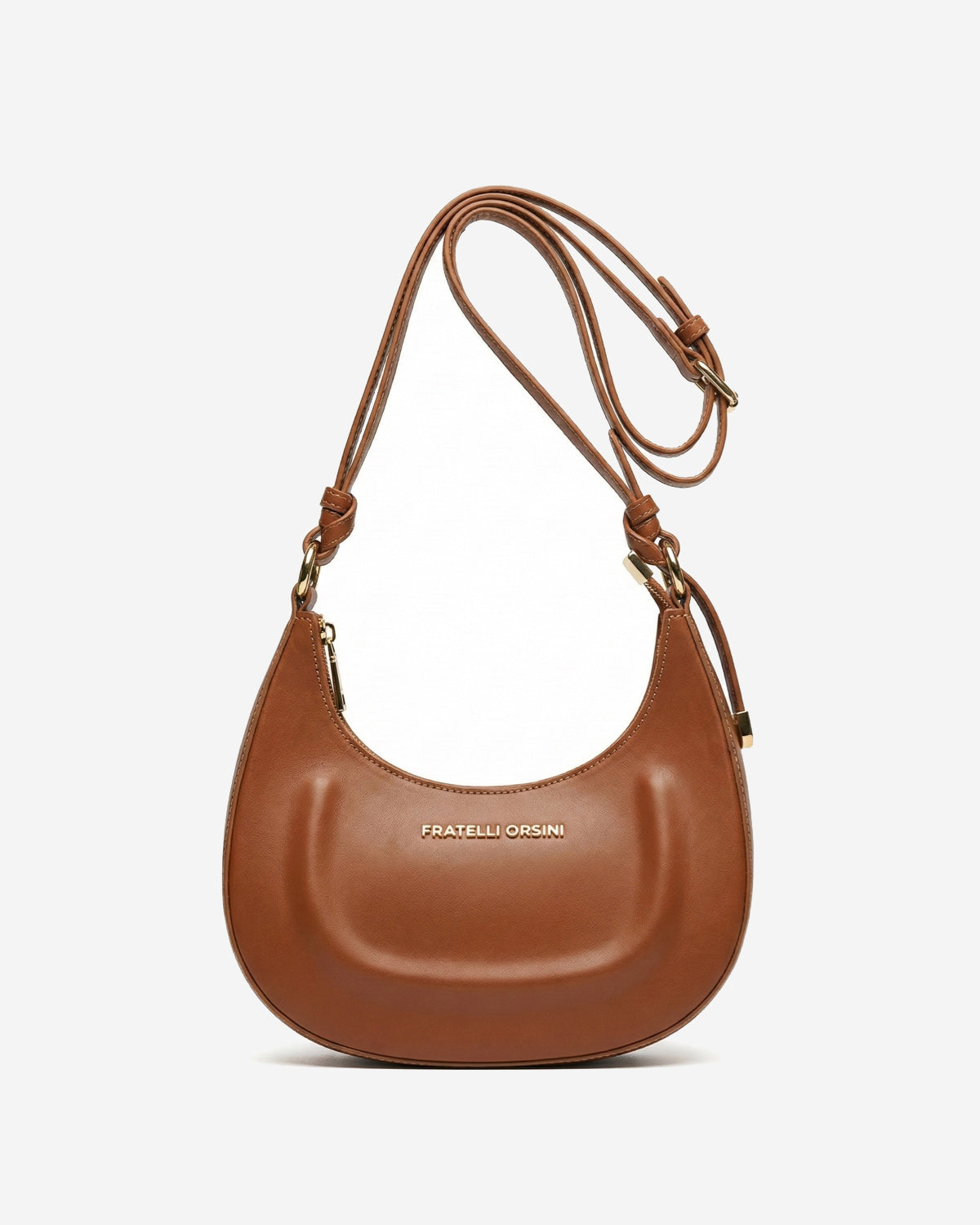 Ornella Italian Leather Crescent Bag