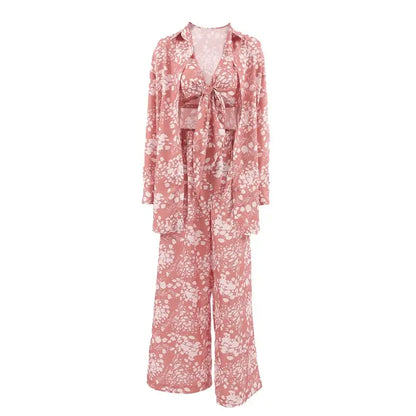 Women’s 3-Piece Floral Pajama Set
