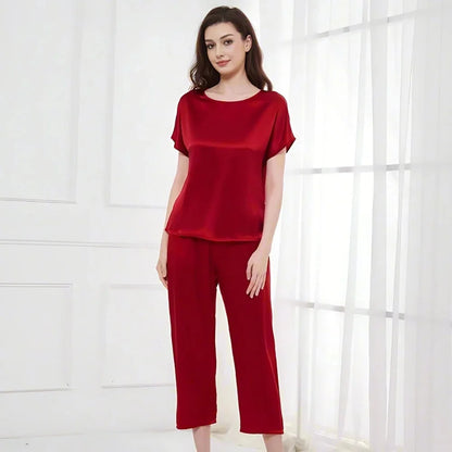 Women’s Mulberry Silk Capri Pajama Set