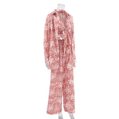Women’s 3-Piece Floral Pajama Set