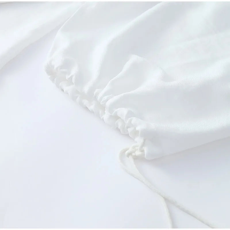 Women’s Cotton-Linen Ruffle Shorts Set
