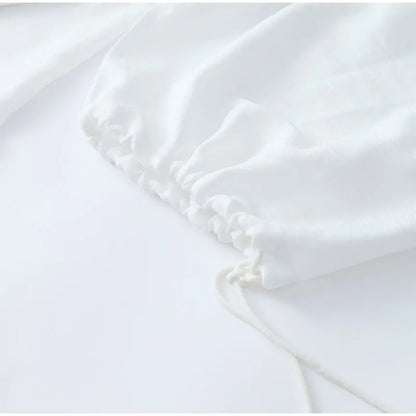 Women’s Cotton-Linen Ruffle Shorts Set