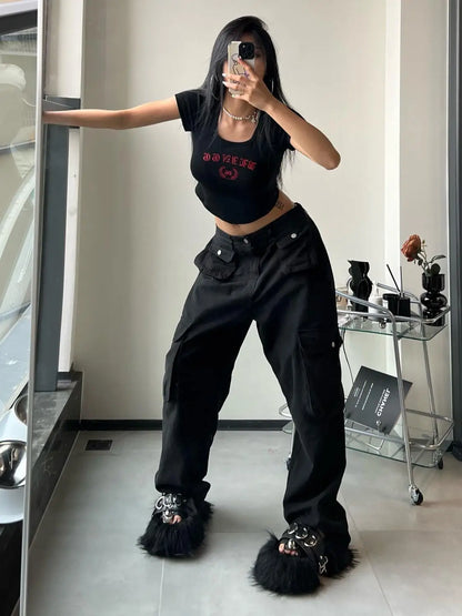 Women’s Vintage Brown Cargo Pants