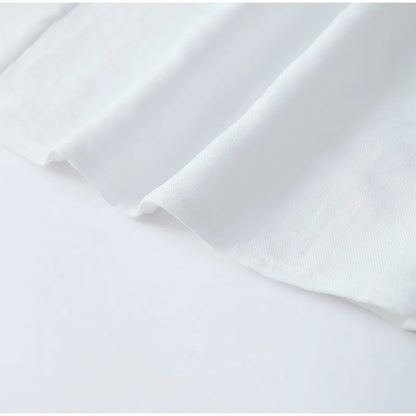 Women’s Cotton-Linen Ruffle Shorts Set