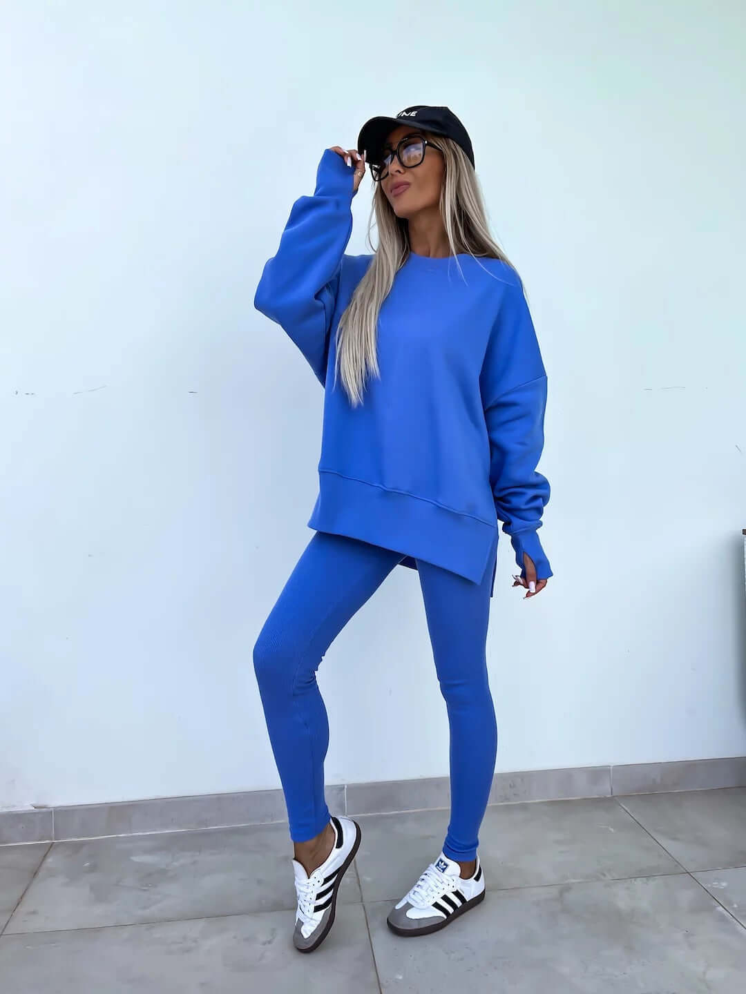 Women's Split-Detail Sweater Set