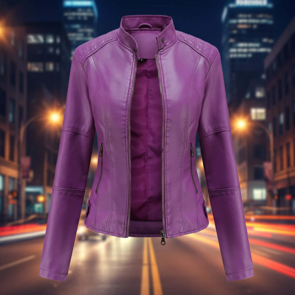 Women's Classic Leather Jacket