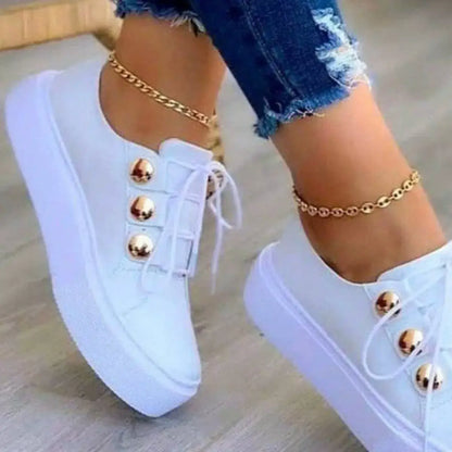 Women’s Round Toe Platform Sneakers