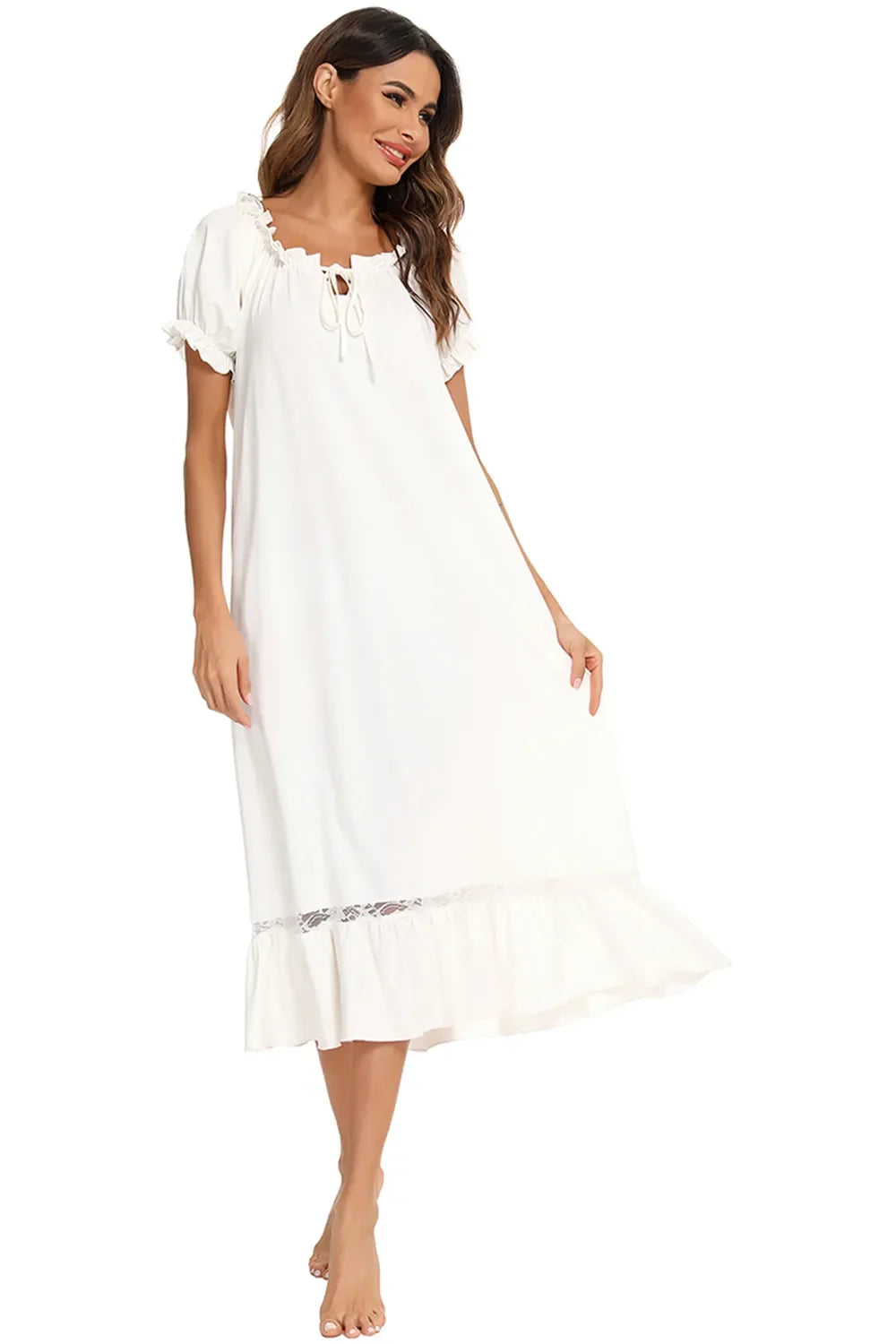 Lace Detail Lounge Dress