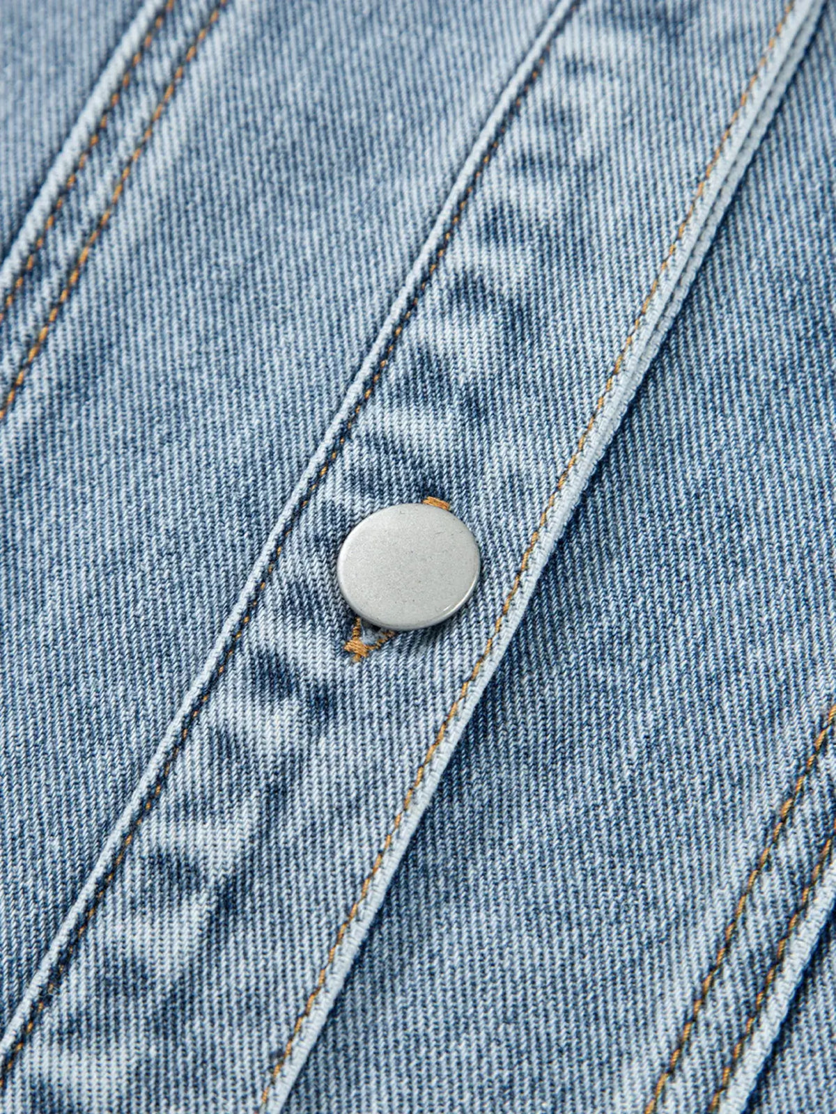 Scallop Trim Pocket Denim Jacket