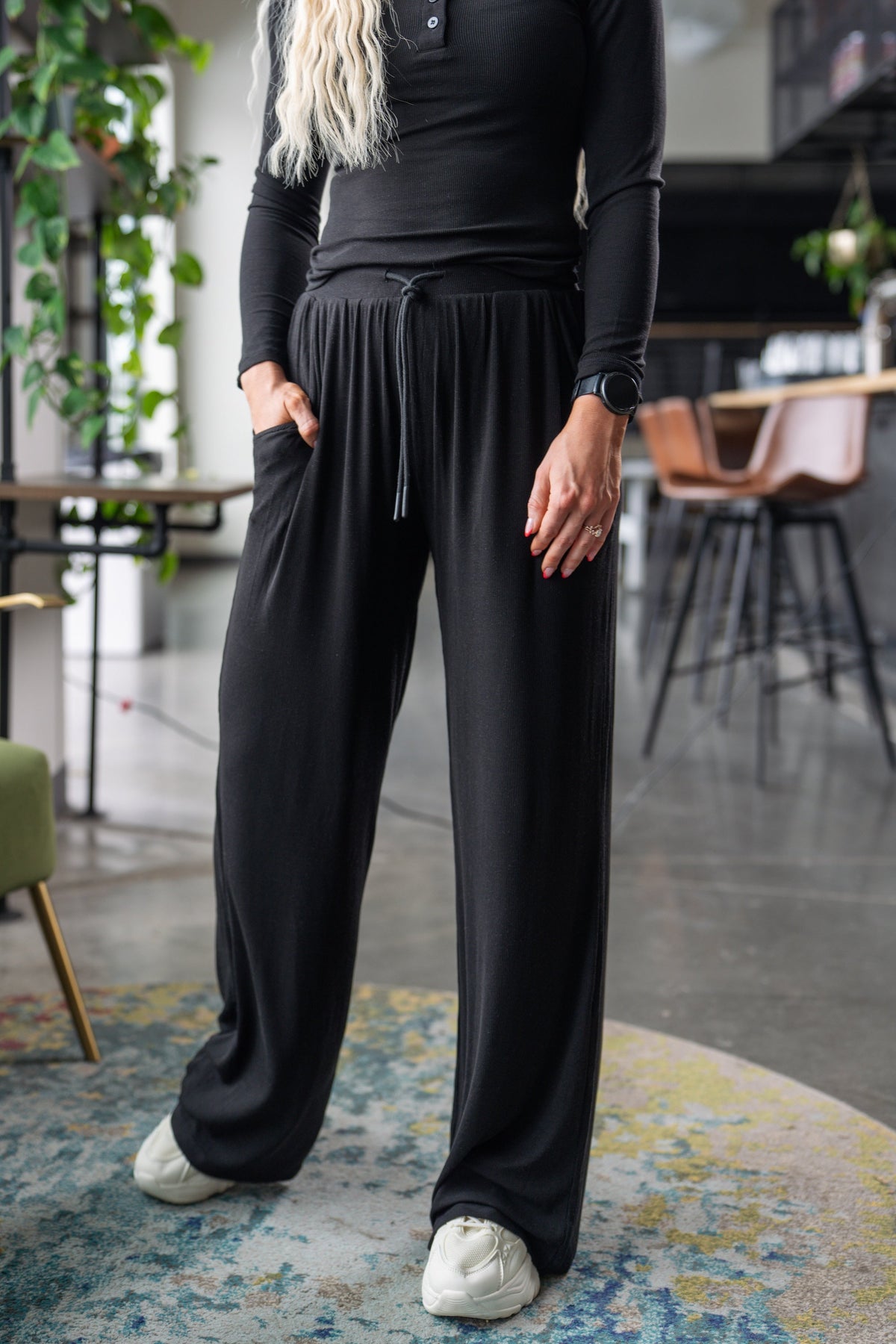 Women’s Silky Wide-Leg Lounge Pants