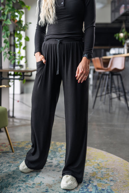 Women’s Silky Wide-Leg Lounge Pants
