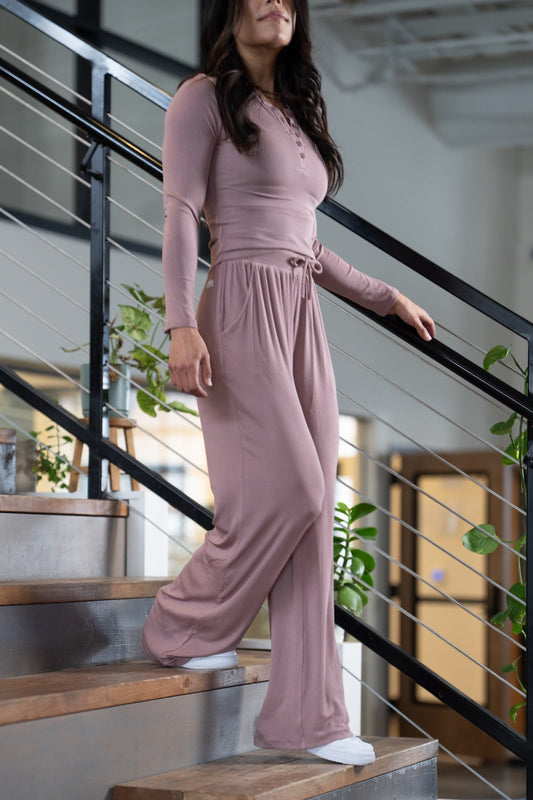 Women’s Silky Wide-Leg Lounge Pants