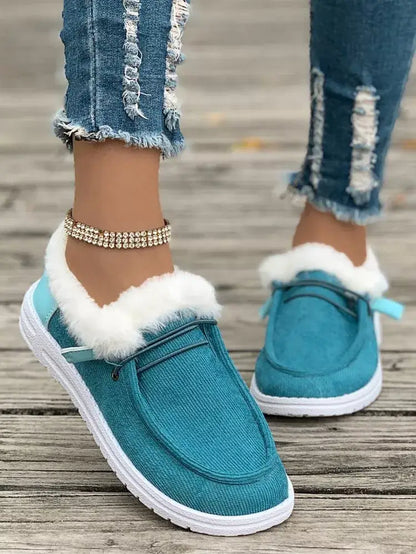 Cozy Plush-Lined Slip-On Flats