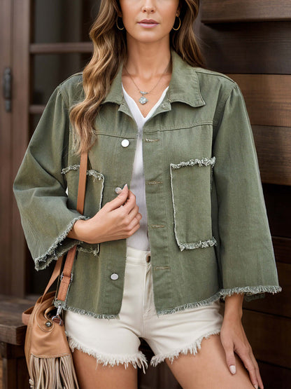 Women’s Distressed Denim Jacket