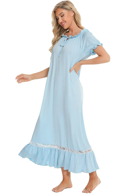 Lace Detail Lounge Dress