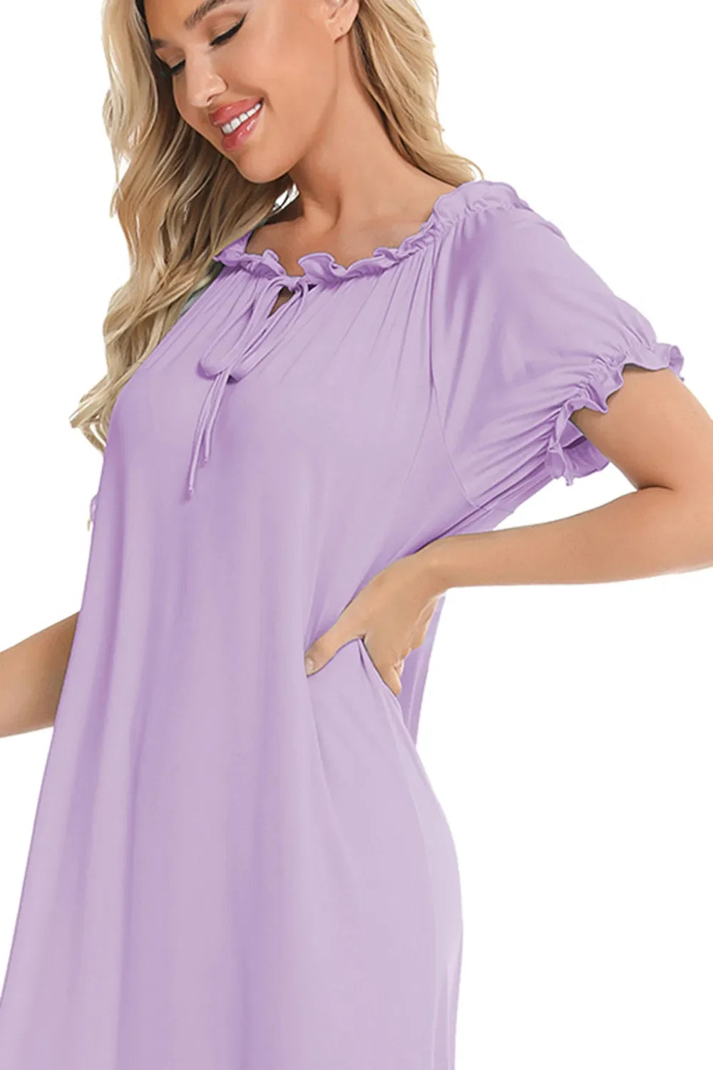 Lace Detail Lounge Dress