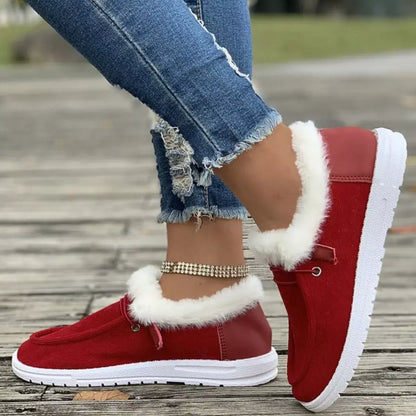 Cozy Plush-Lined Slip-On Flats