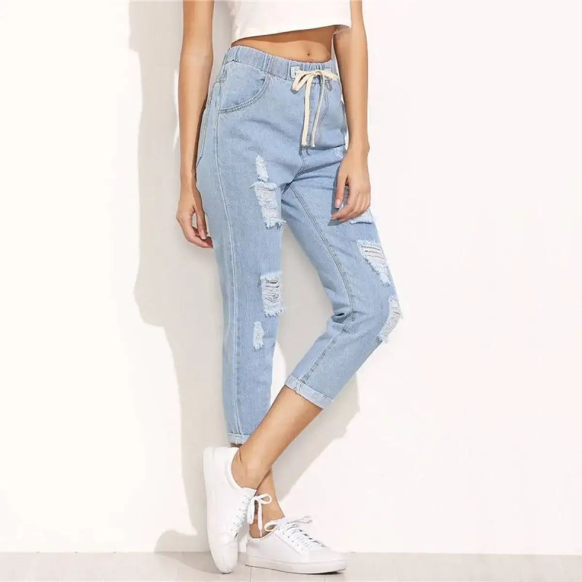 Women’s Casual Ripped Skinny Jeans