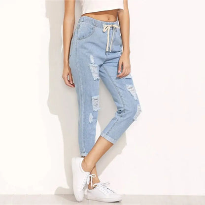 Women’s Casual Ripped Skinny Jeans