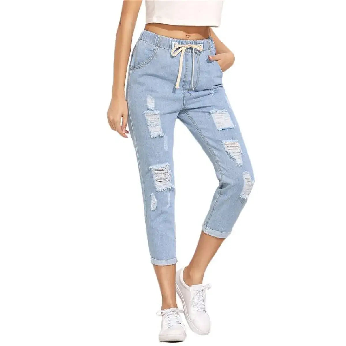 Women’s Casual Ripped Skinny Jeans