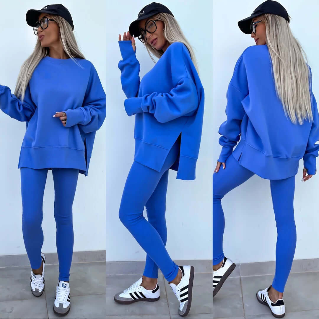 Women's Split-Detail Sweater Set
