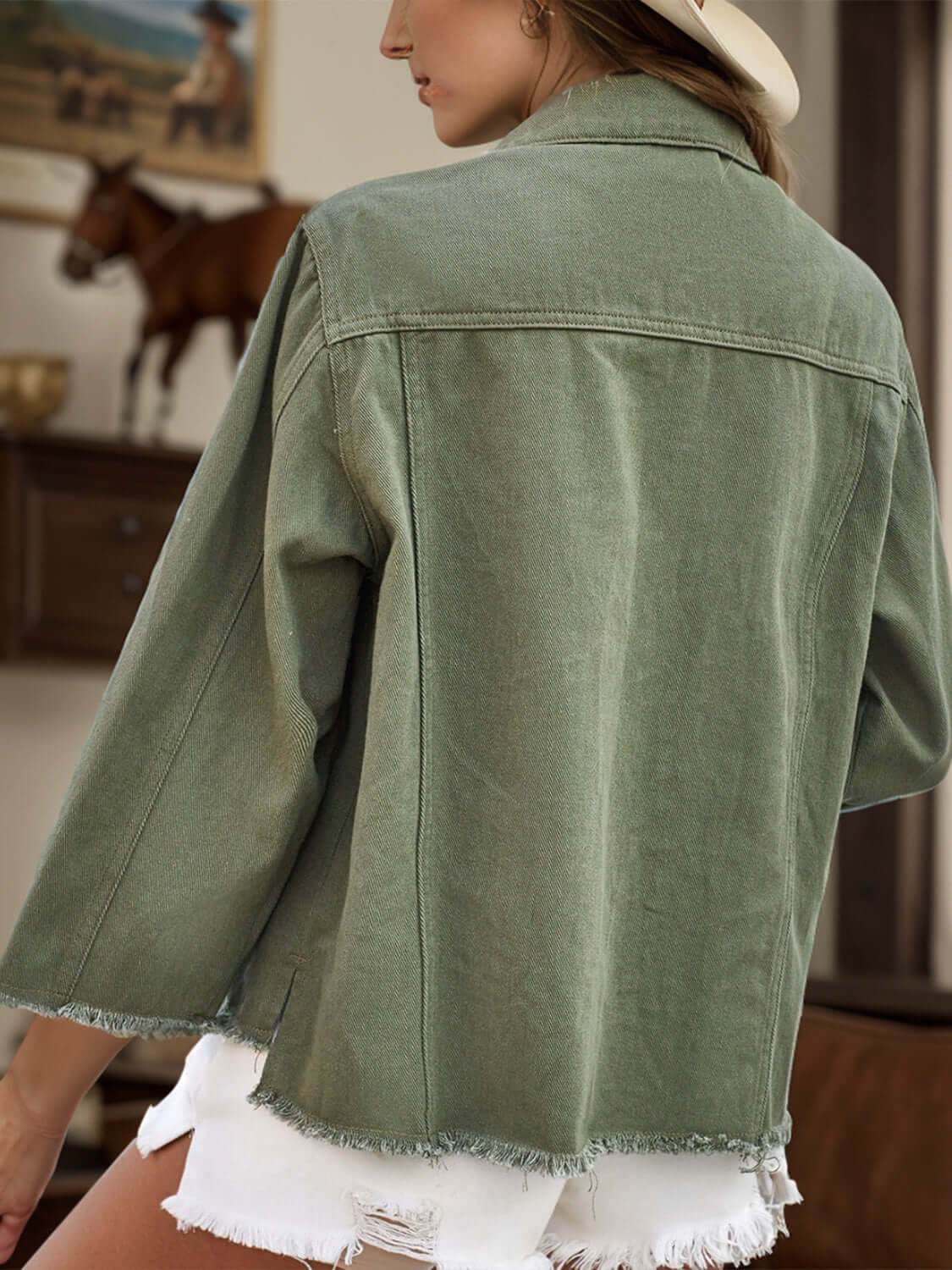 Women’s Distressed Denim Jacket