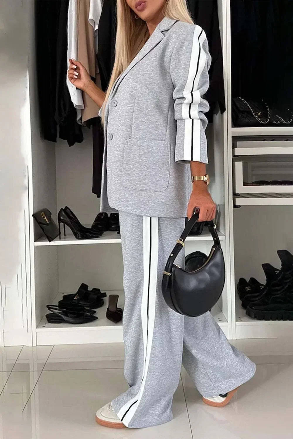 Women’s Buttoned Two-Piece Set