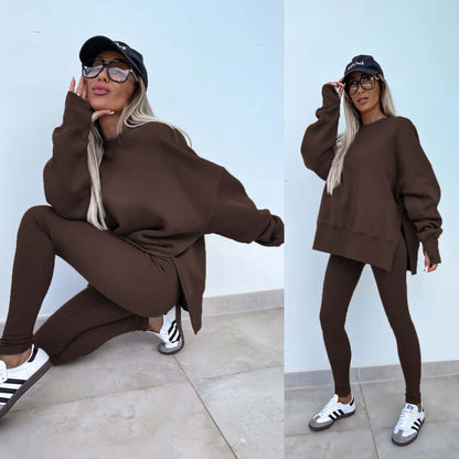 Women's Split-Detail Sweater Set