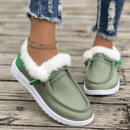 Cozy Plush-Lined Slip-On Flats