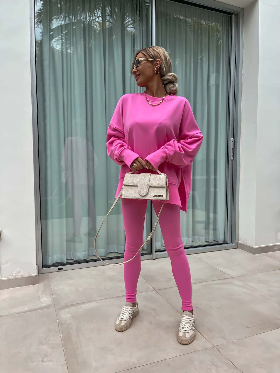 Women's Split-Detail Sweater Set