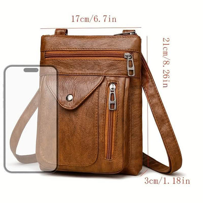 Women’s Vintage PVC Crossbody Bag