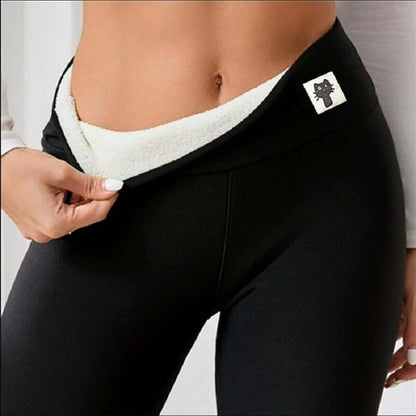 Fleece-Lined Cashmere-Touch Winter Leggings