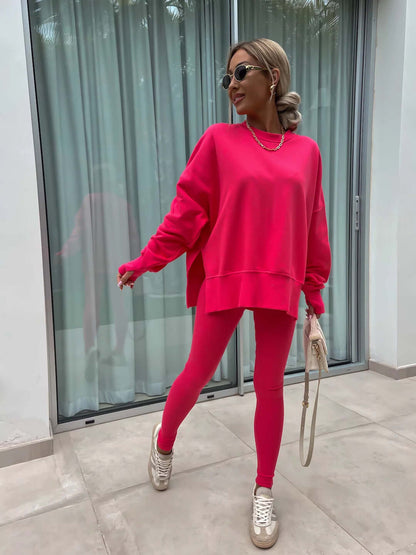 Women's Split-Detail Sweater Set