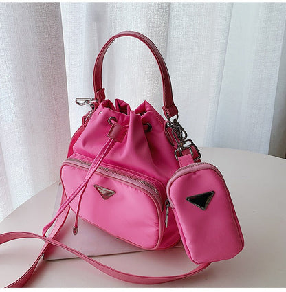 Women’s Nylon Shoulder Tote Bag