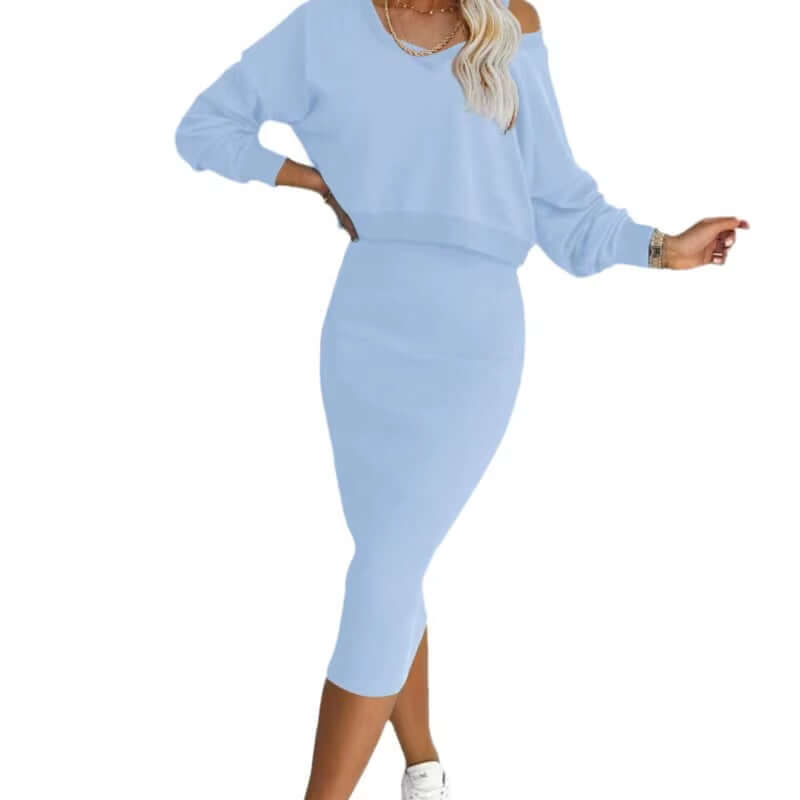 Two Piece-Set Knit Dress