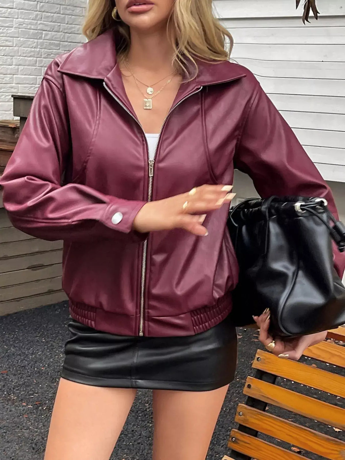 Zip-Up Long Sleeve Jacket