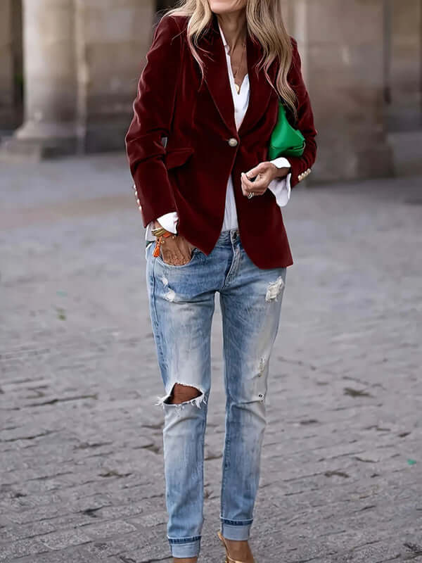 Women’s Velvet Suit Jacket