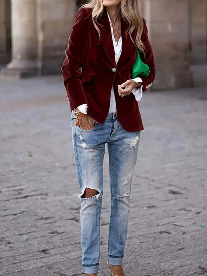 Women’s Velvet Suit Jacket