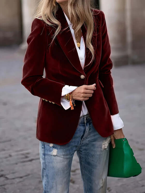 Women’s Velvet Suit Jacket