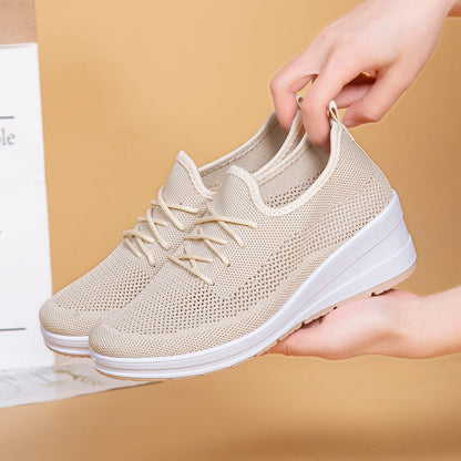 Women’s Breathable Mesh High-Heel Shoes